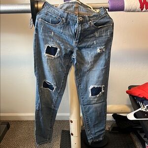 Distressed Blue Women's Jeans